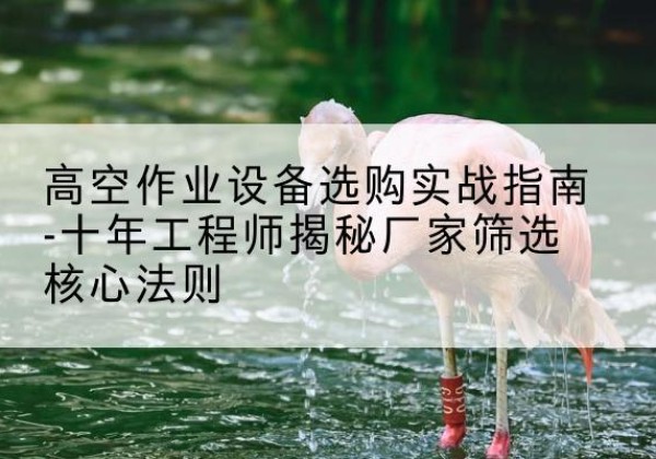 上犹剪叉式升降机厂家-高空作业设备选购实战指南-十年工程师揭秘厂家筛选核心法则